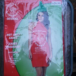 Sriracha Hot Chili Sauce COSTUME - Cinco de Mayo  Salsa Picante Cosplay Huy Fong